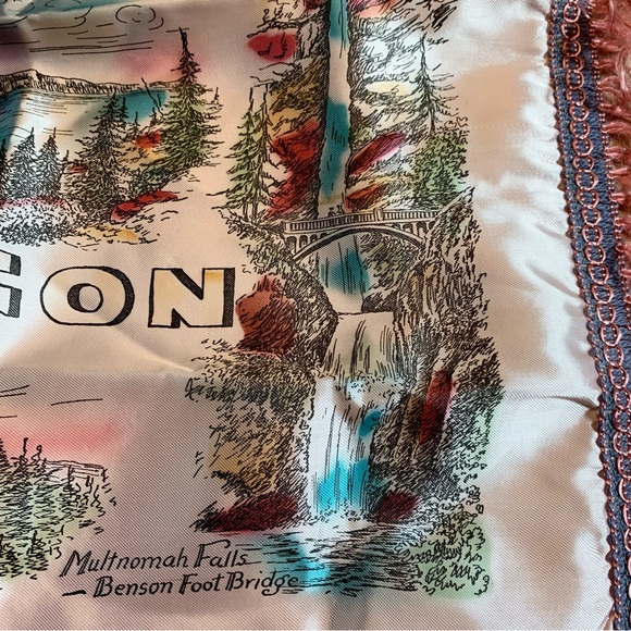 50s Oregon Souvenir Pillow Cover - Picture 5 of 12